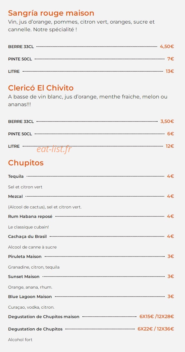El Chivito — carte page 8