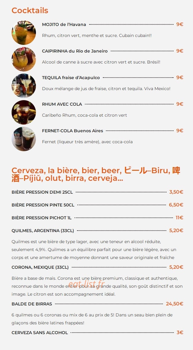 El Chivito — carte page 7
