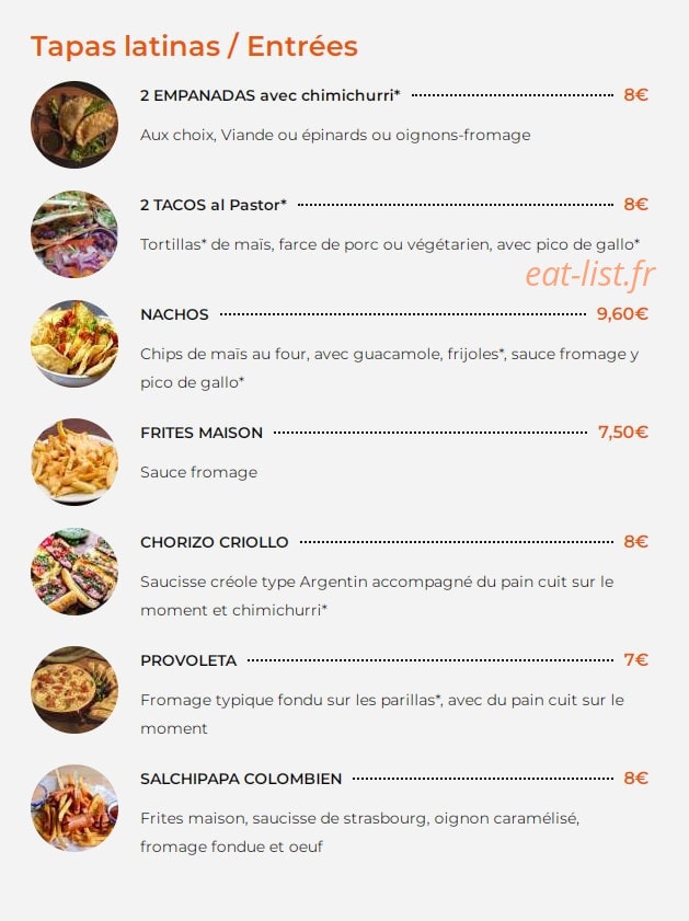 El Chivito — carte page 1