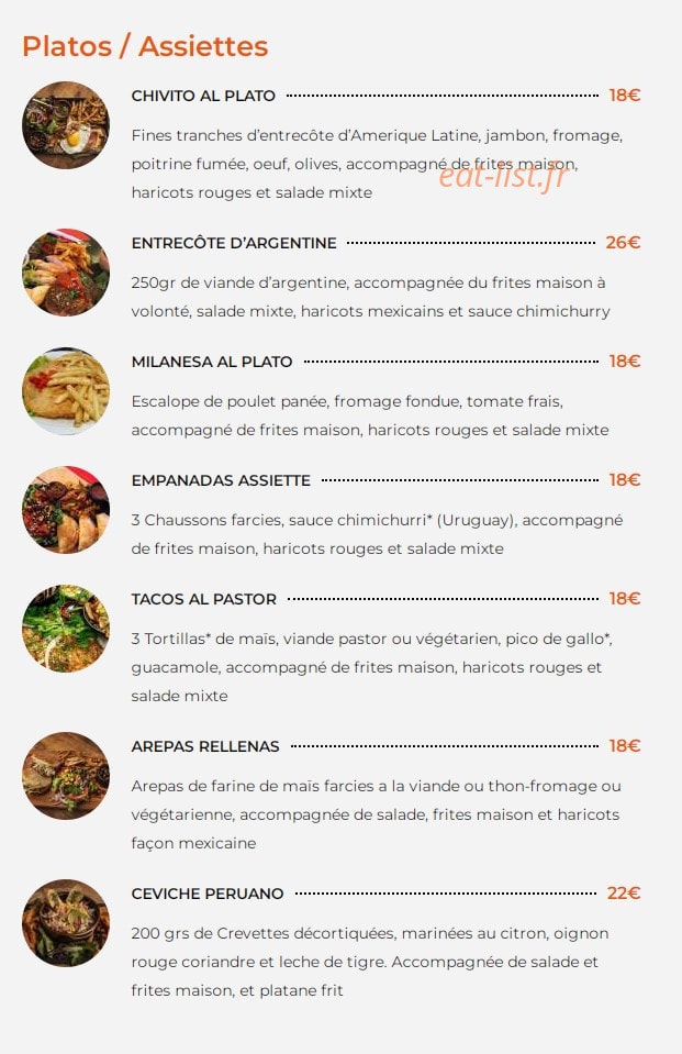 El Chivito — carte page 2