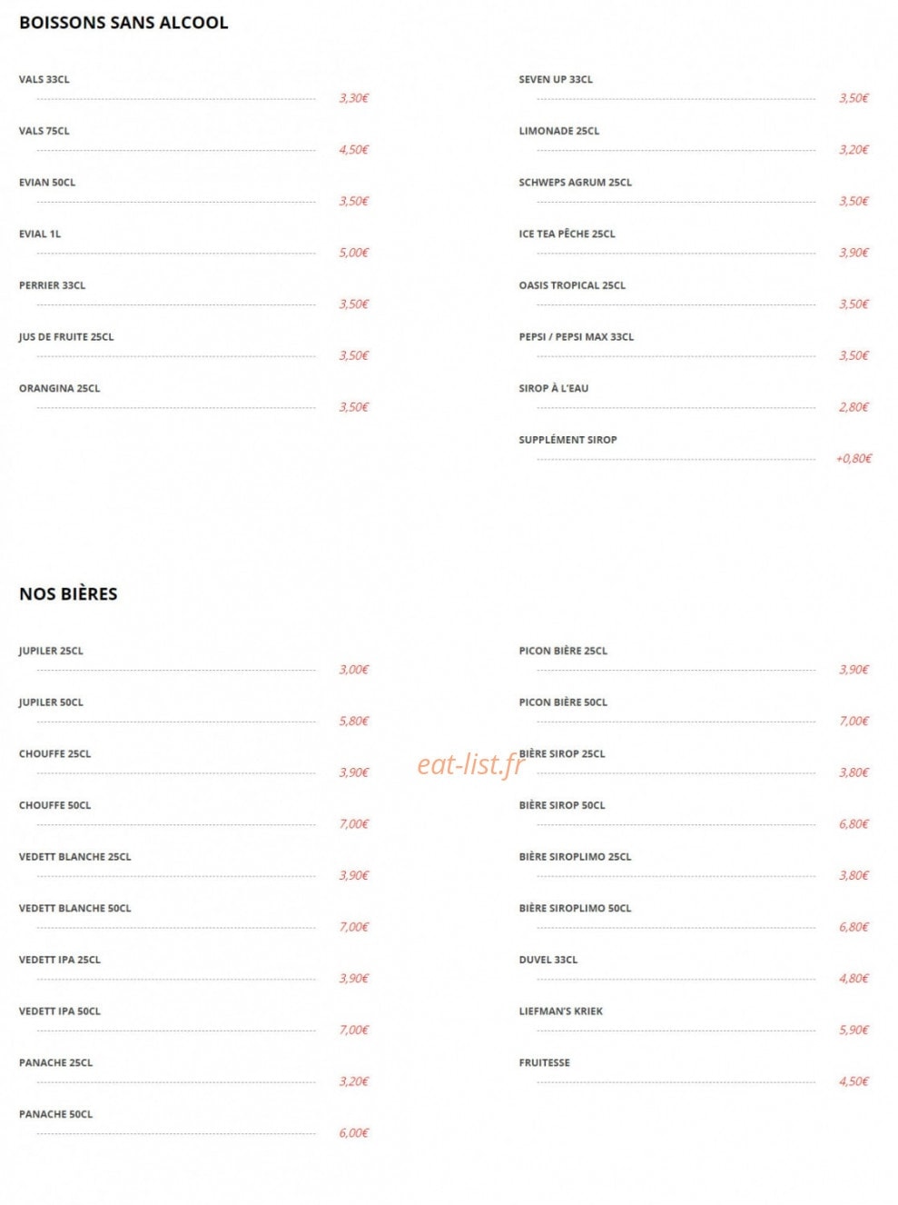 Frite Alors — carte page 4