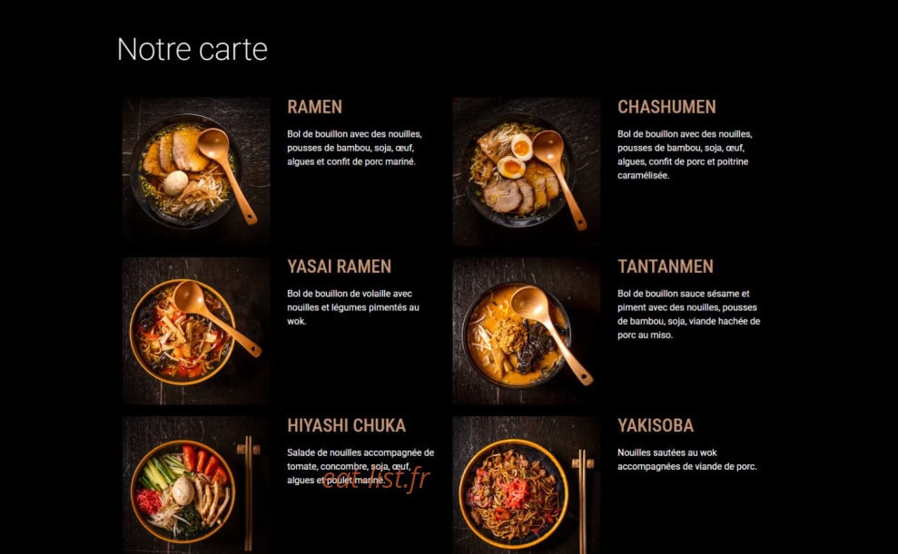Fufu — carte page 1