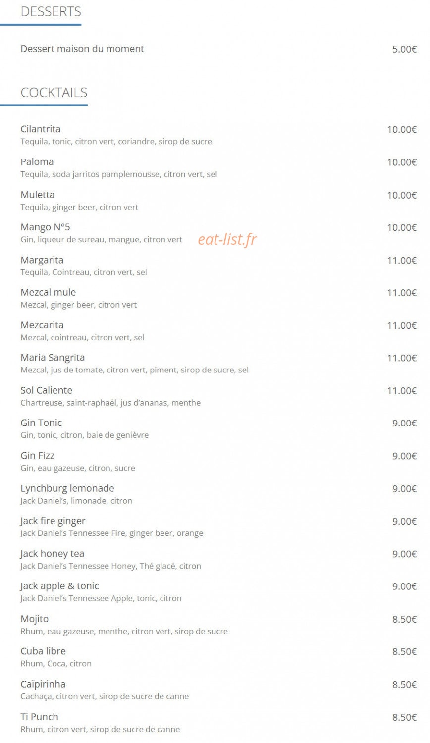 Hecho En México — carte page 2