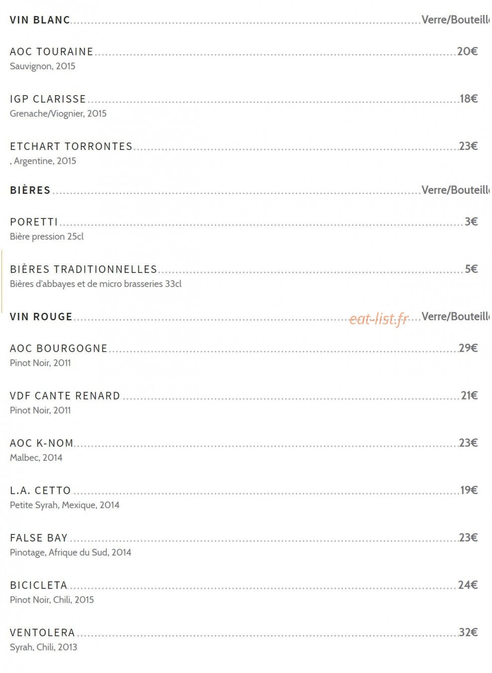 Hemingway's — carte page 3