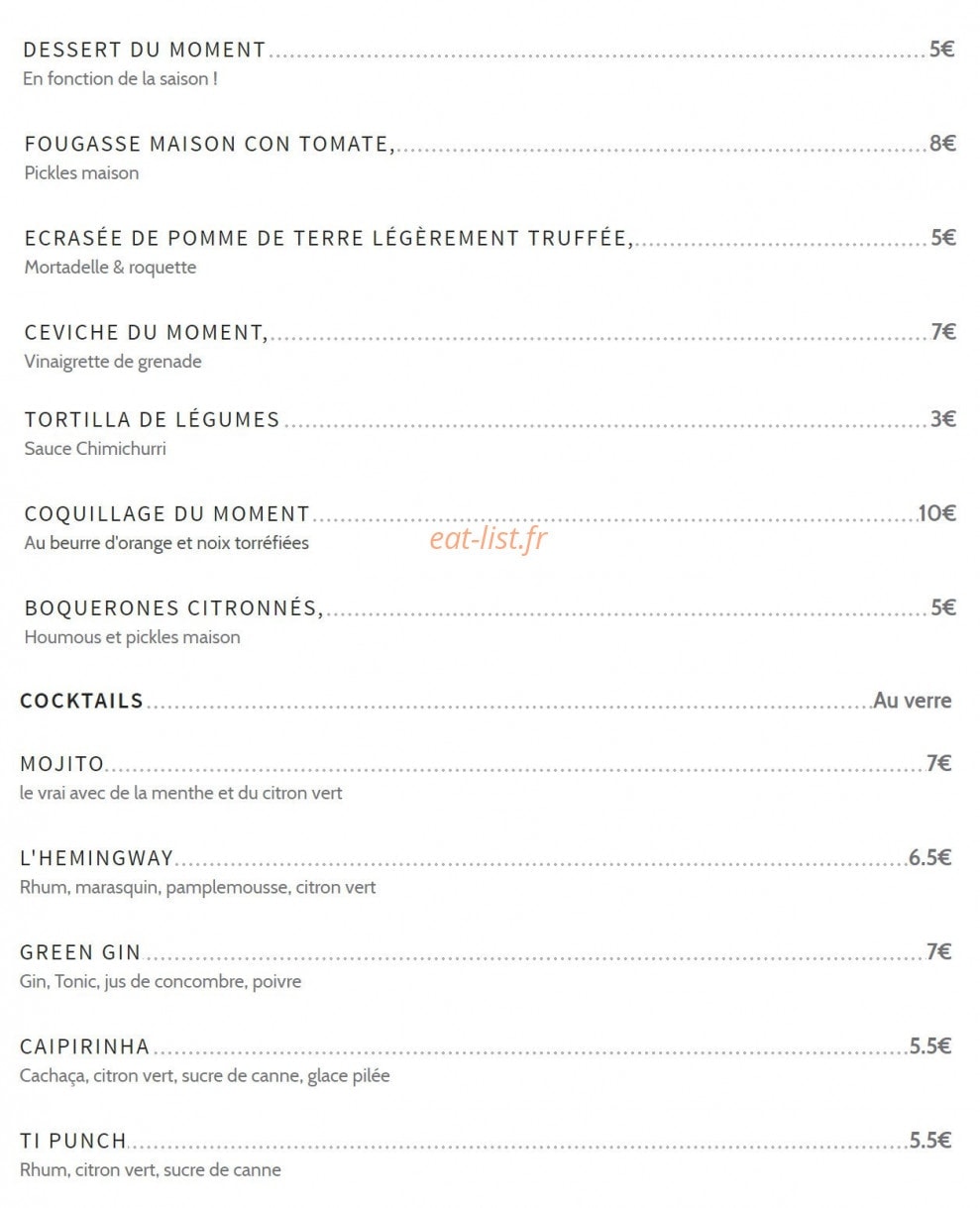 Hemingway's — carte page 2