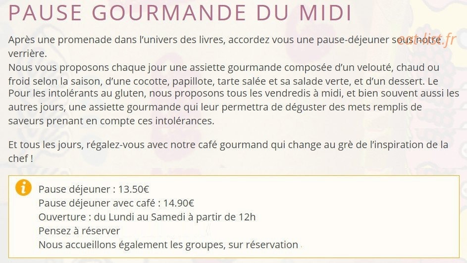 In Cuisine — carte page 3