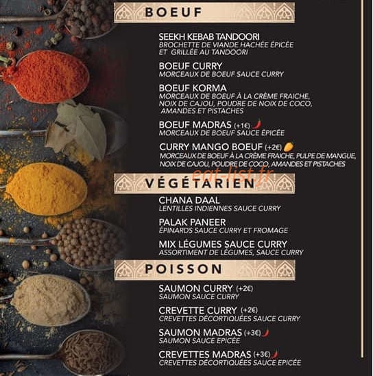 Indian Eats — carte page 4