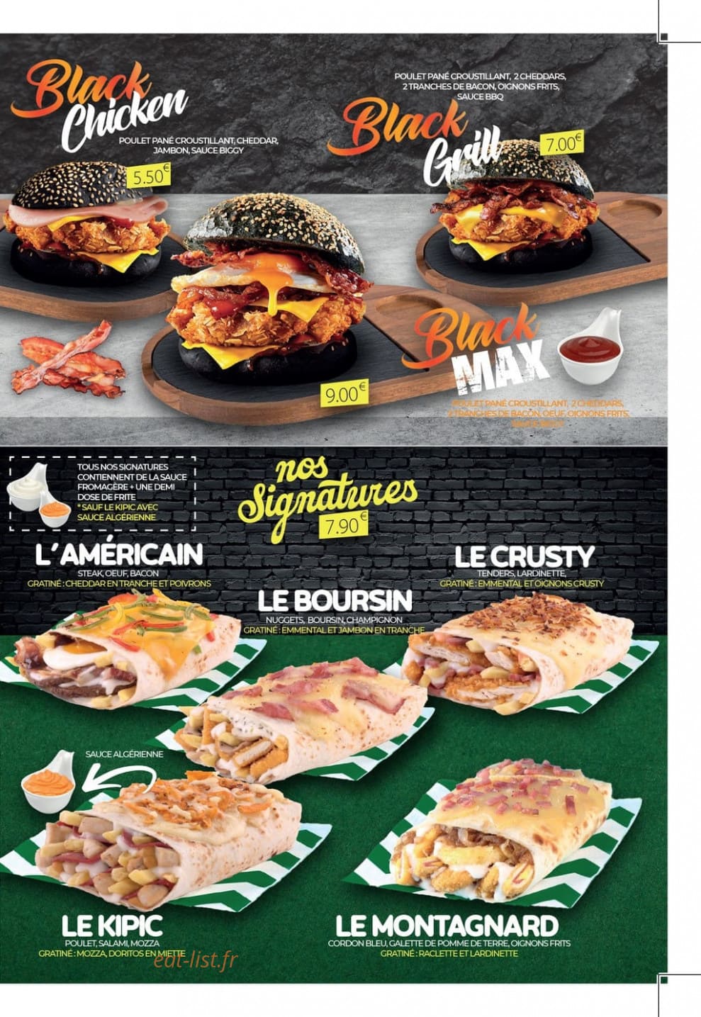 Joys Tacos — carte page 3