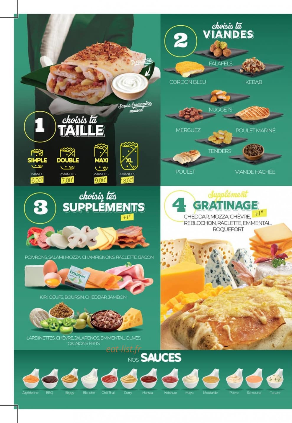 Joys Tacos — carte page 2
