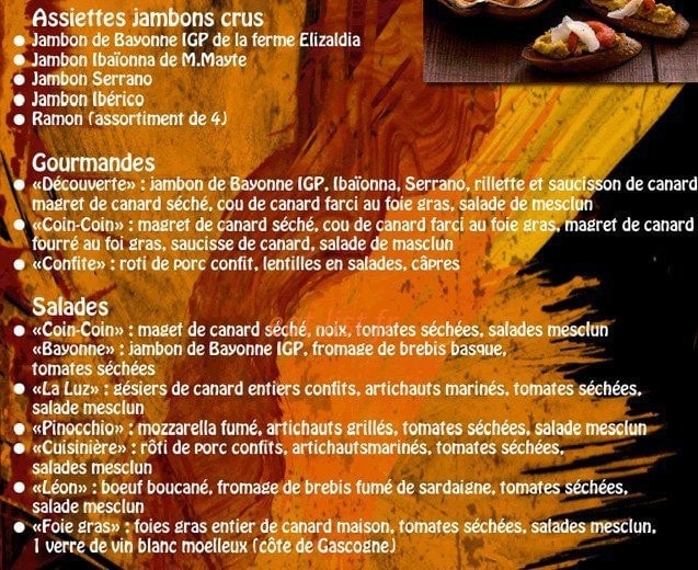 La Luz — carte page 2