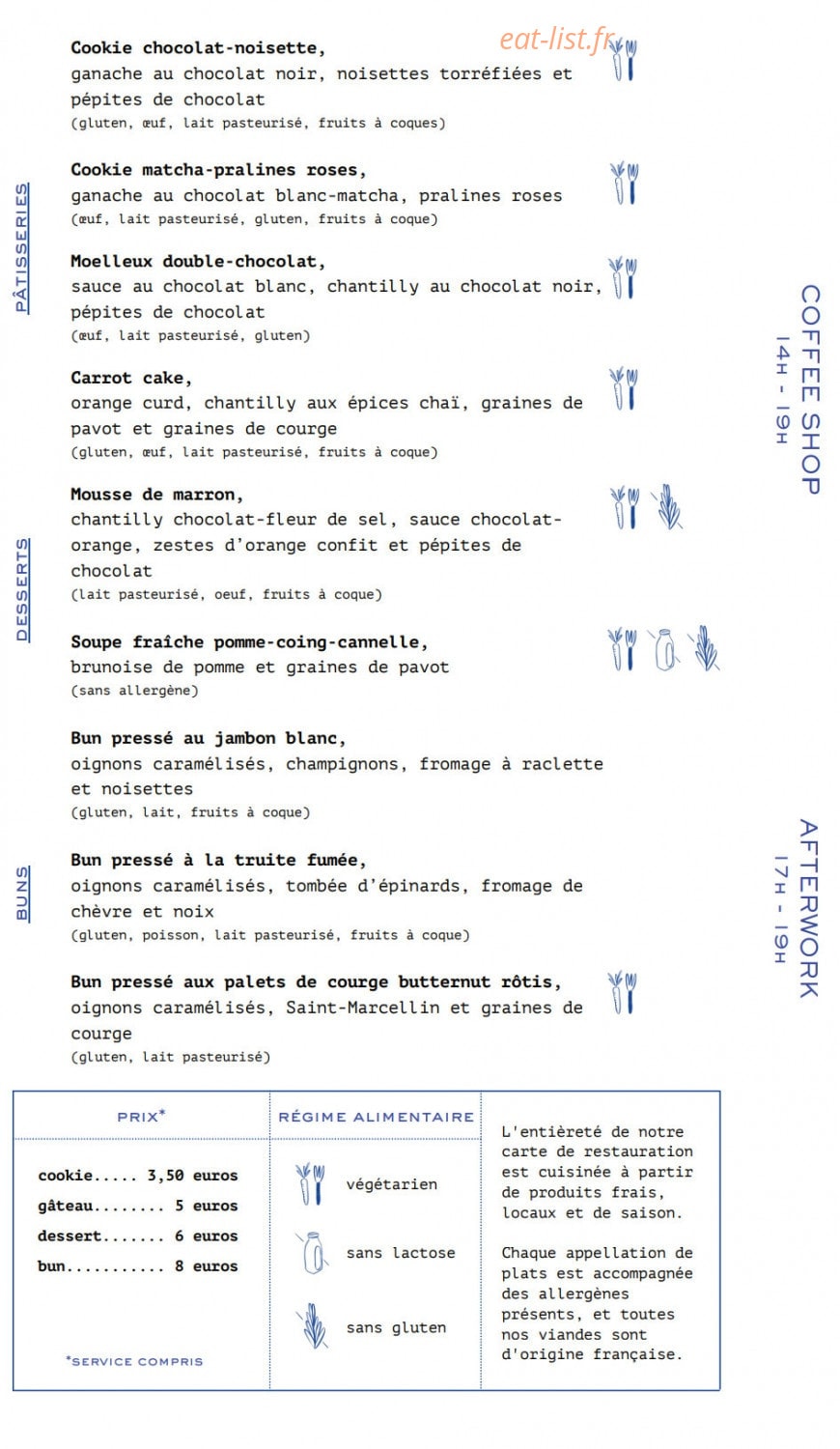 La Maison Cobalte — carte page 2