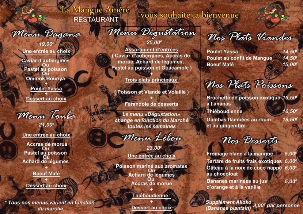 La Mangue Amère — carte page 1