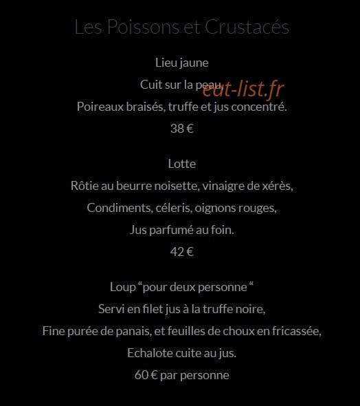La Quintessence — carte page 2