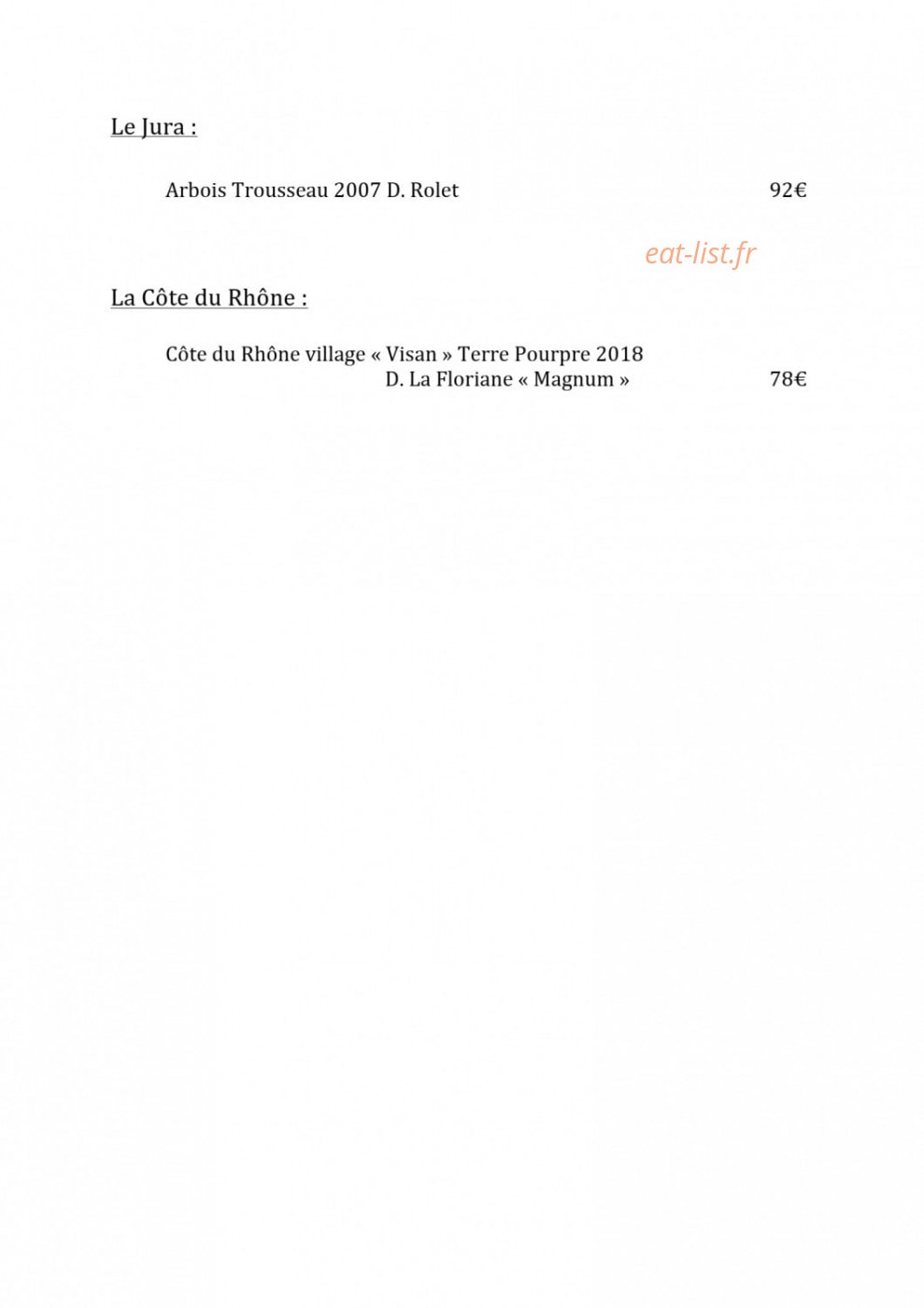 Le Comptoir Bourguignon — carte page 9