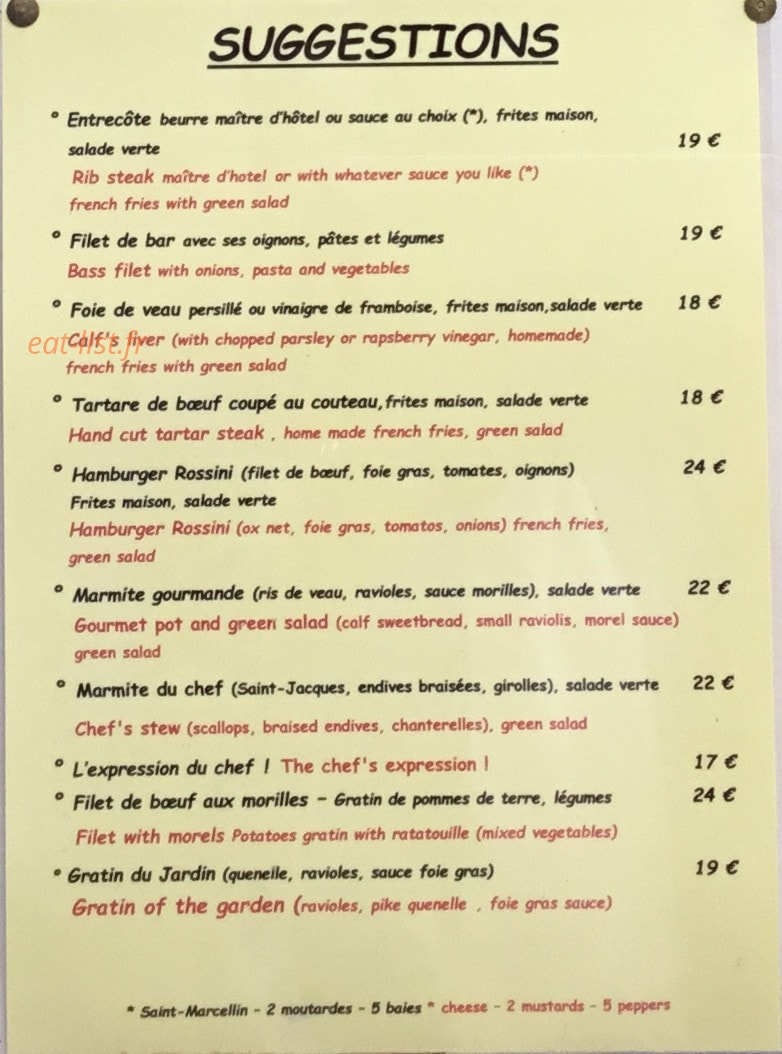 Le Jardin Gourmand — carte page 5