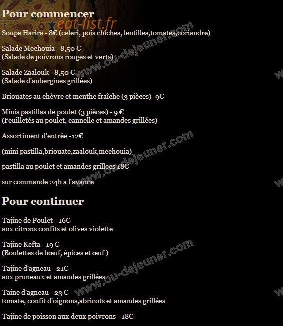 Le Ksar — carte page 1