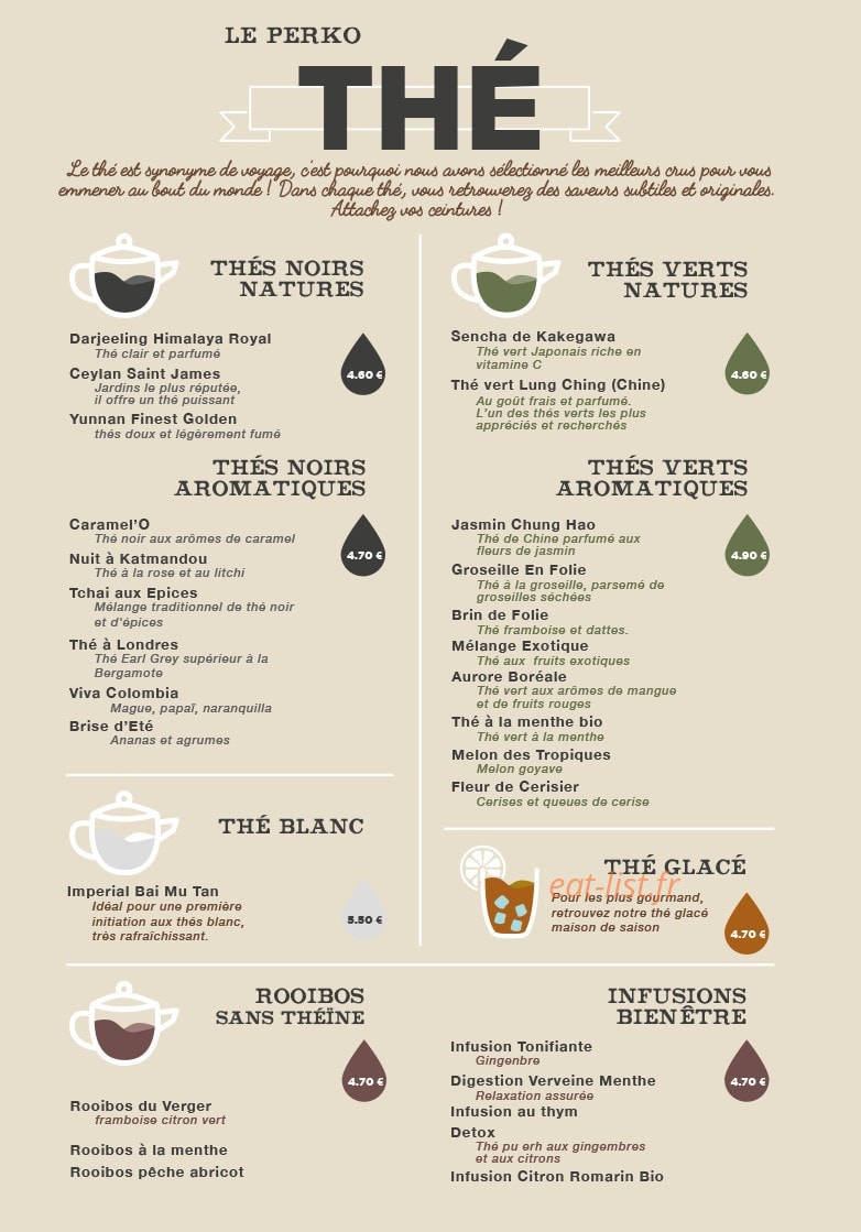 Le Perko Café — carte page 2