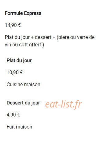 Leffe — carte page 1