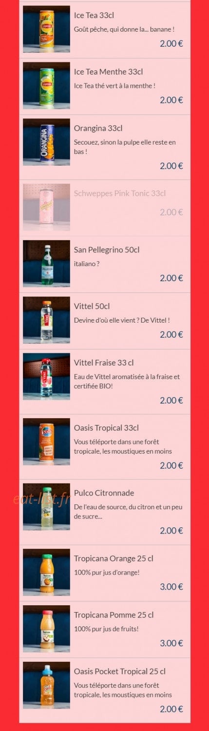 Les Burgers de Papa — carte page 8