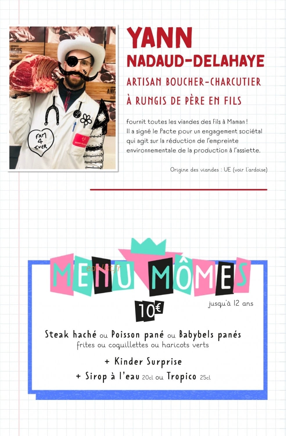 Les Fils à Maman — carte page 4