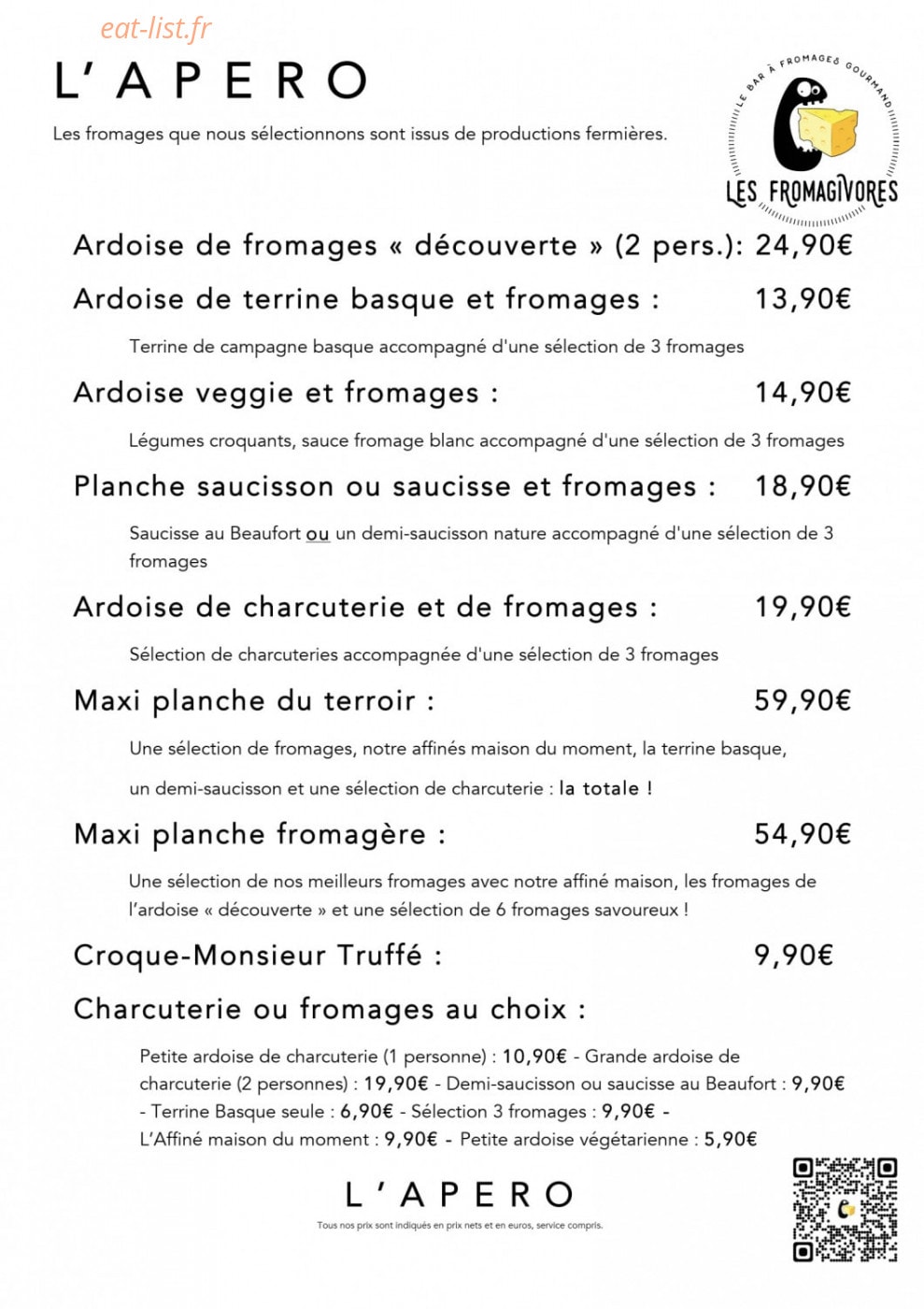 Les Fromagivores — carte page 2