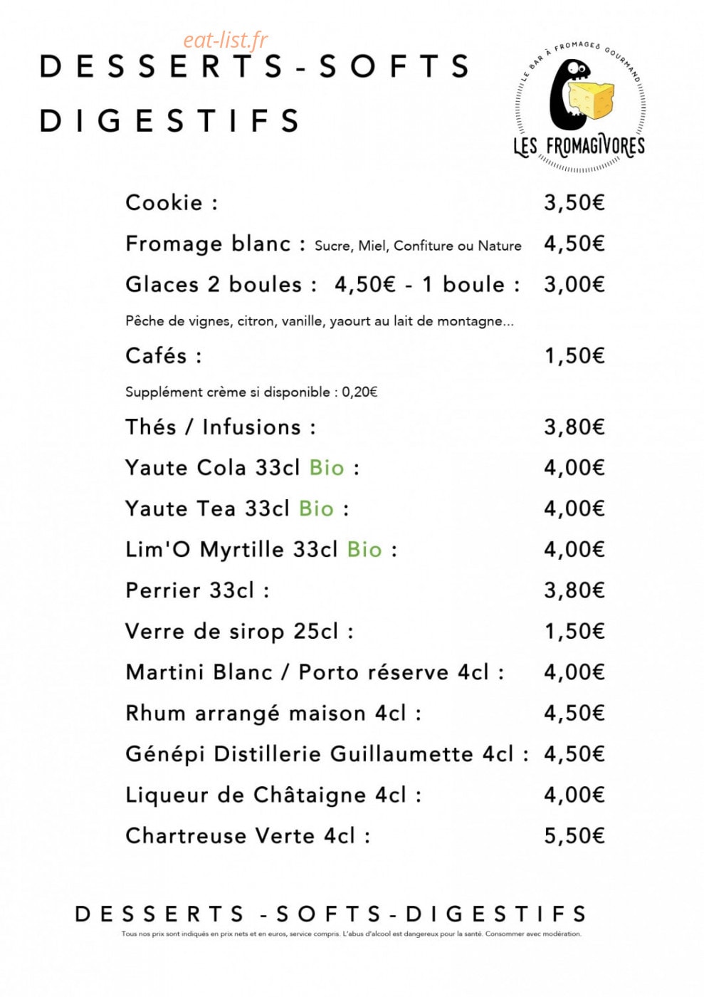 Les Fromagivores — carte page 4