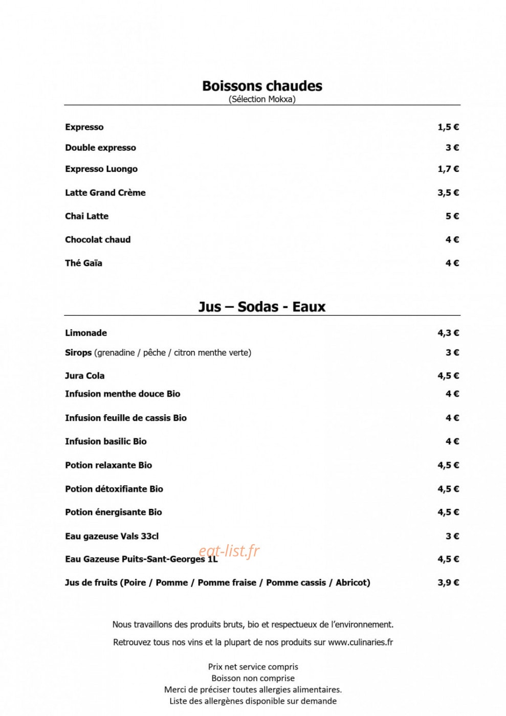 Little Yard — carte page 2