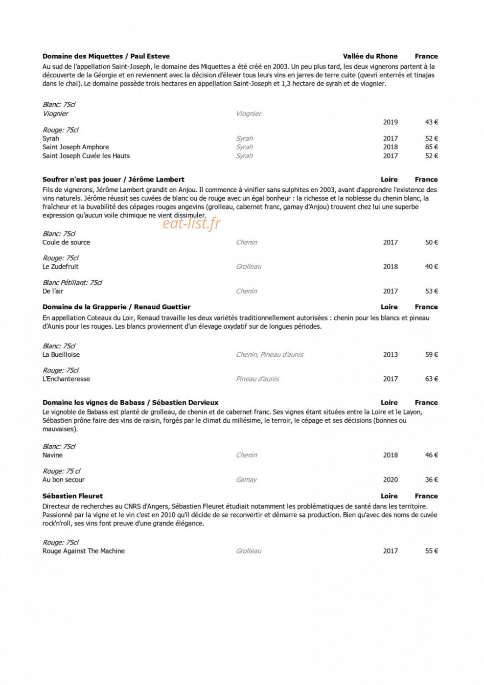 Little Yard — carte page 6