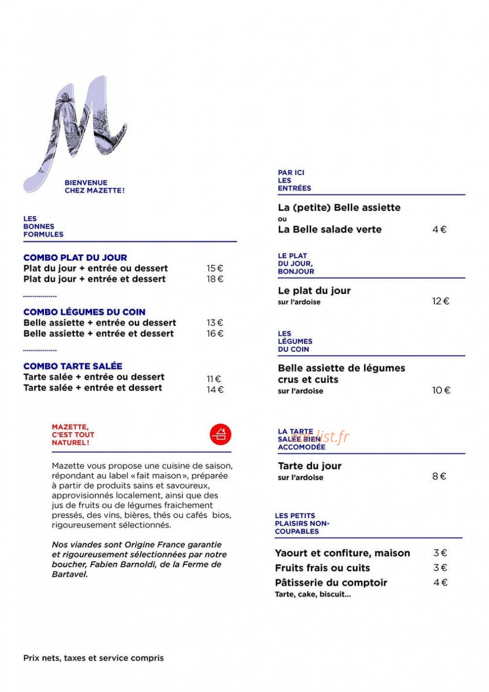 Mazette — carte page 1