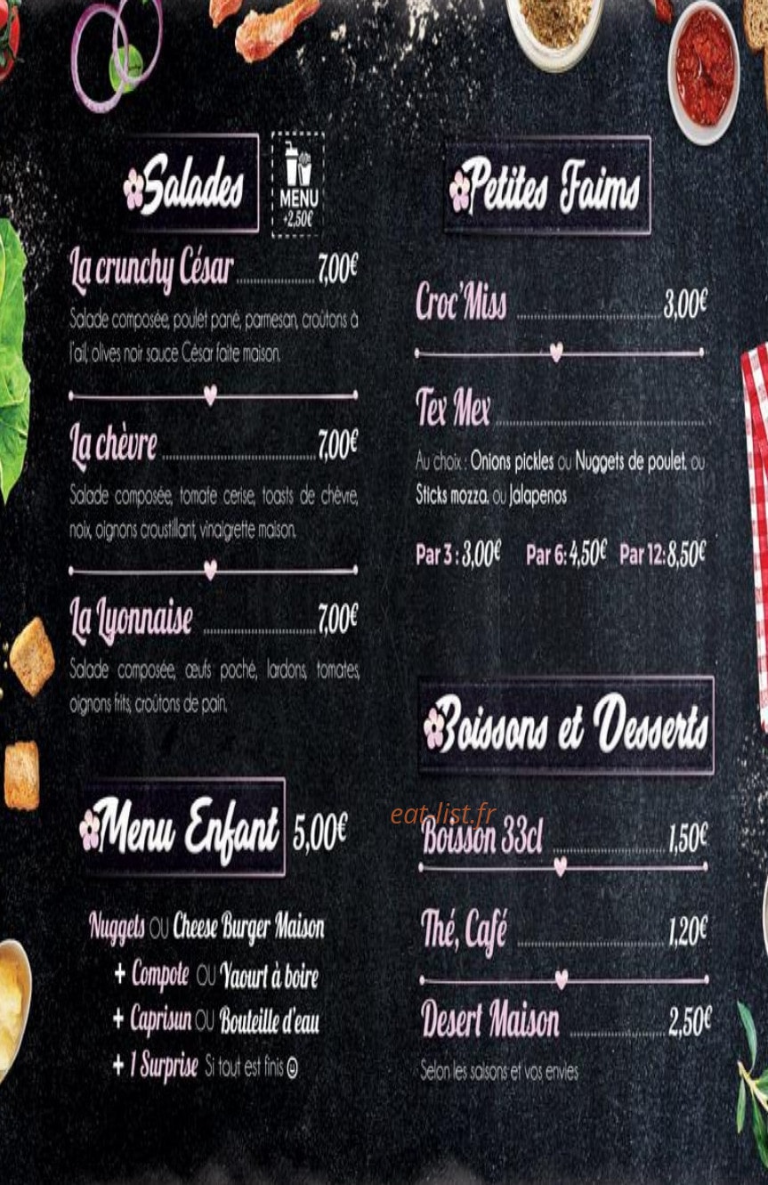 Miss House — carte page 3