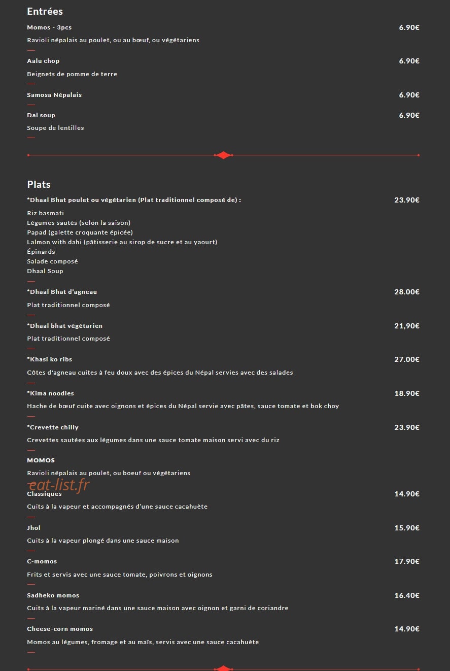 Momos — carte page 1