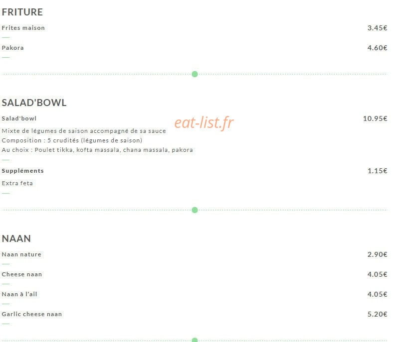 Naanwich'riz — carte page 2