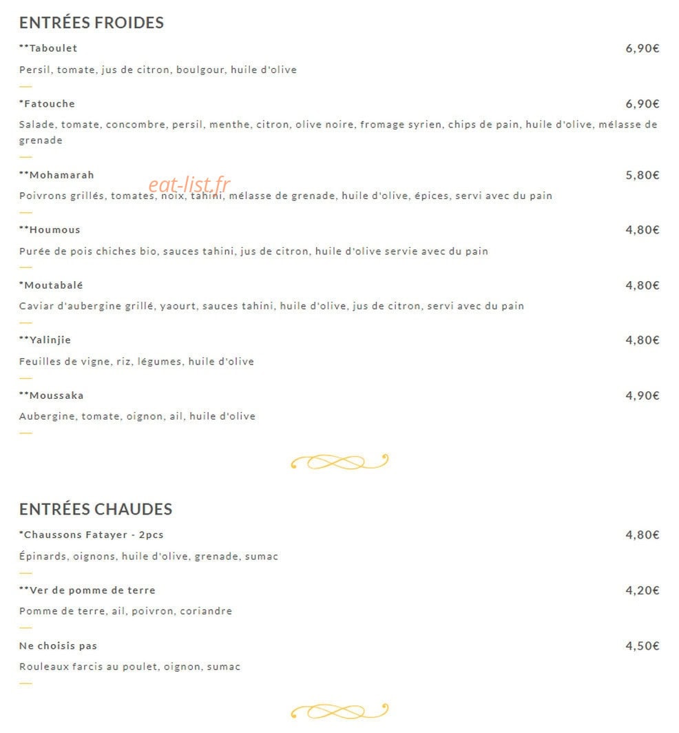 Nafas — carte page 1