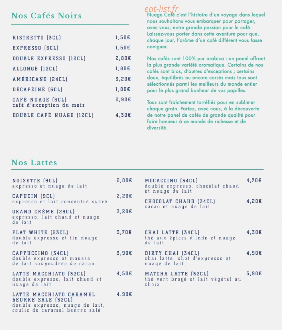 Nuage café — carte page 1