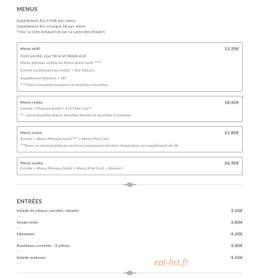 Petit Osaka — carte page 1