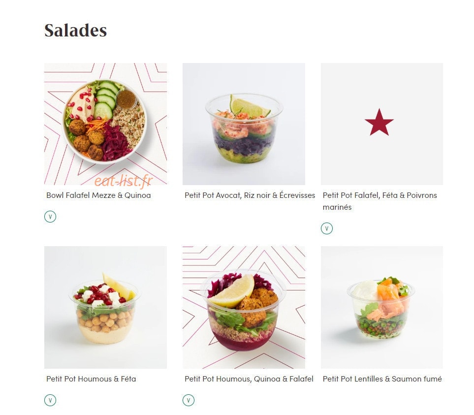Pret A Manger — carte page 7