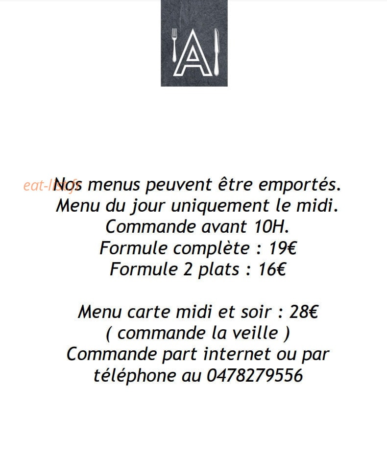 Restaurant Albert — carte page 10