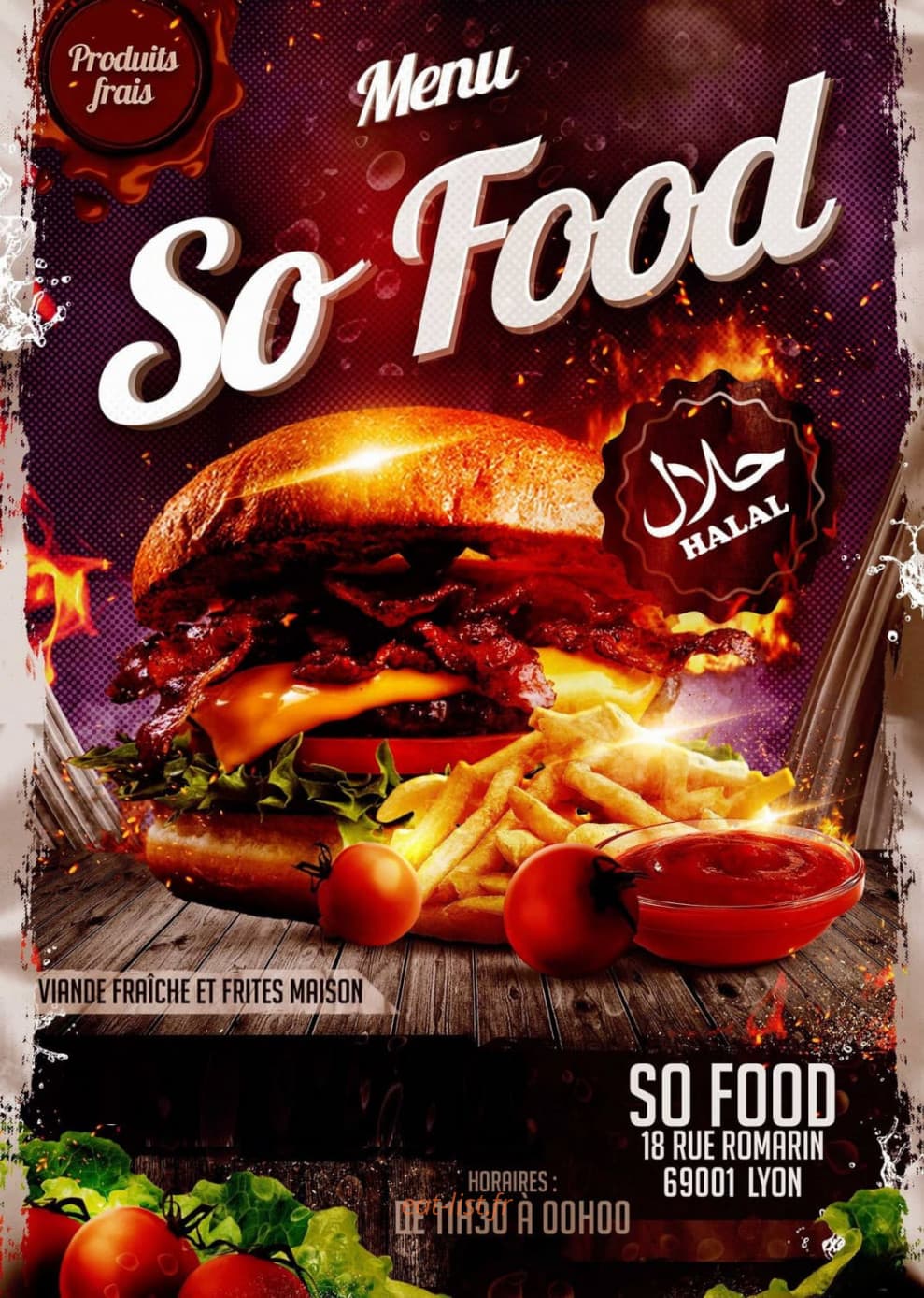 So Food — carte page 1