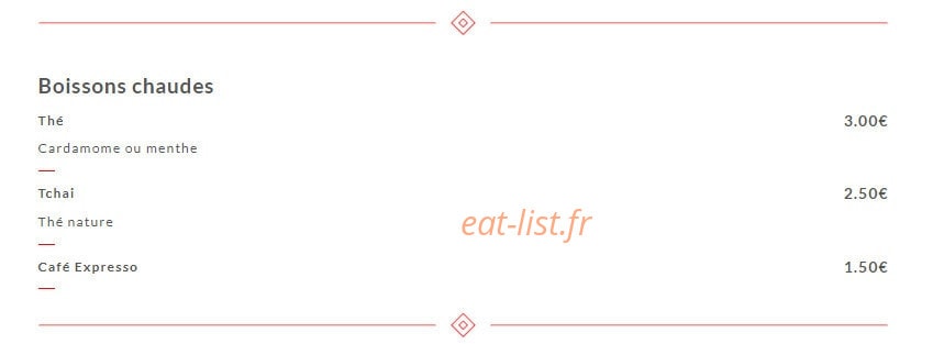 Tandoor — carte page 8