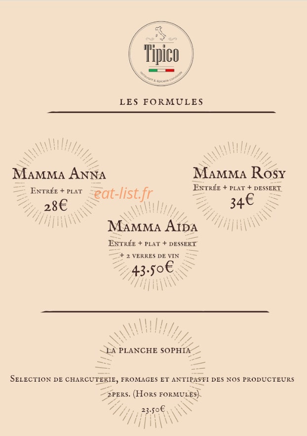 Tipico — carte page 1