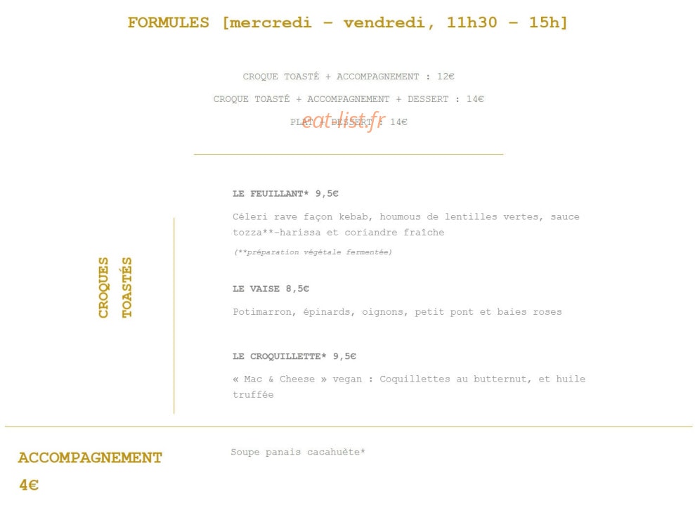 Ubuntu Café — carte page 1