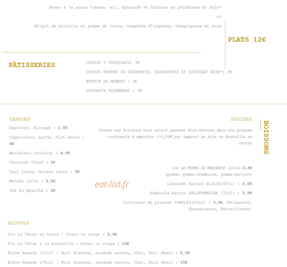 Ubuntu Café — carte page 2