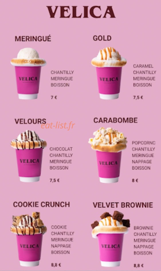 Velica Coffee Shop — carte page 5