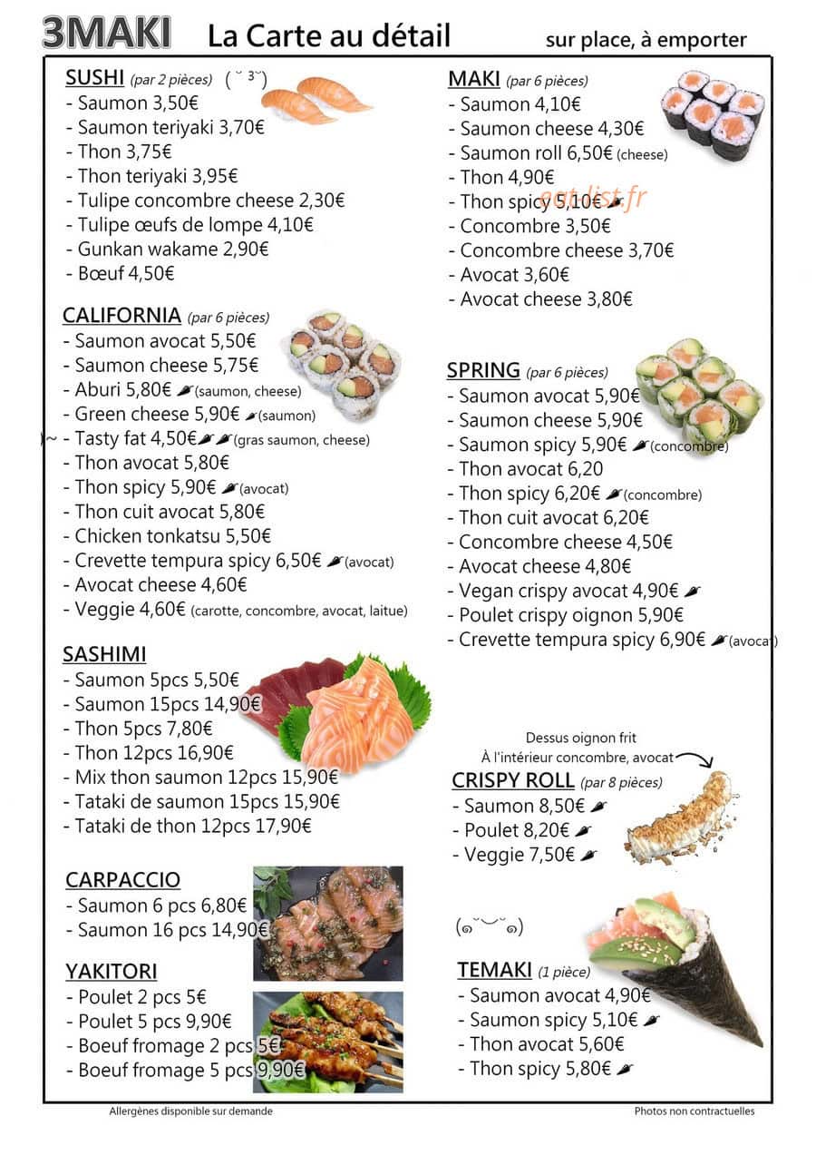 3 Maki — carte page 1
