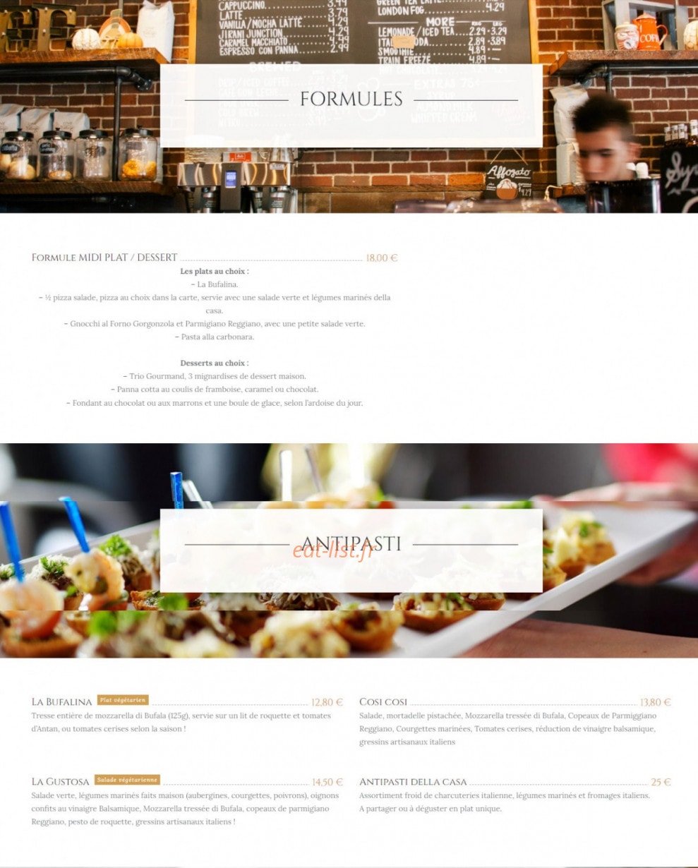 A tavola — carte page 1