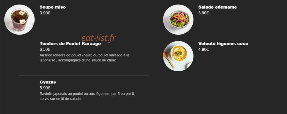 Aï Poke — carte page 5