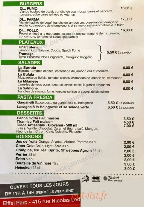 Alto Gusto — carte page 2