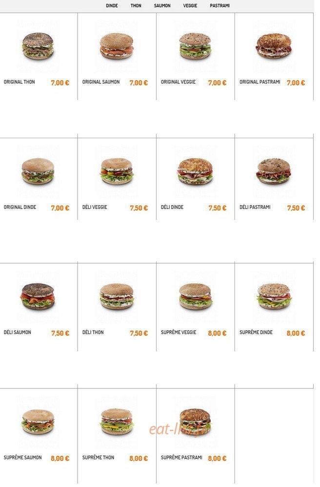 Bagel corner — carte page 2