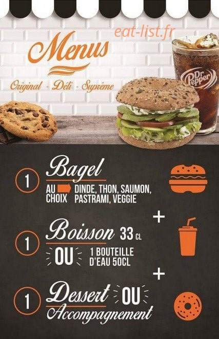 Bagel corner — carte page 1