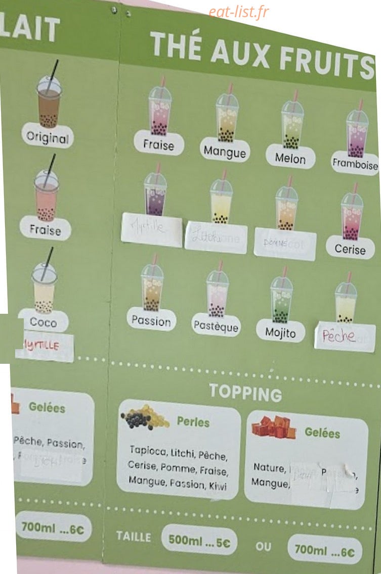 Bánh mì & trà sửa TN — carte page 2